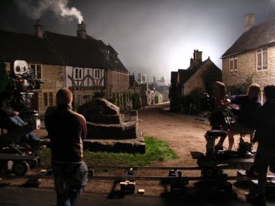 Stardust night filming in Castle Combe