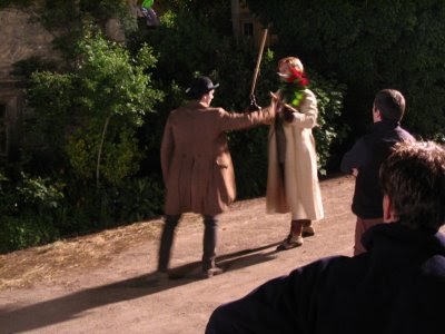 Stardust actors filming scene